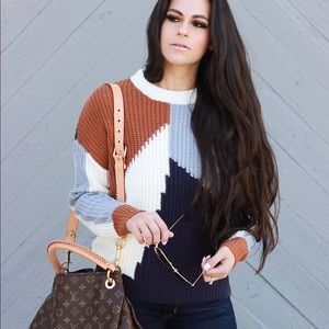 Contrast Sweater